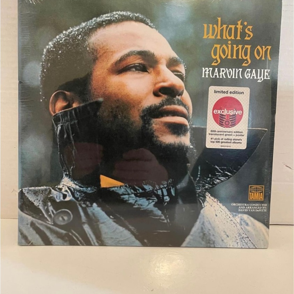Marvin Gaye - What's Going On, 50th Anniversary limited edition Green Vinyl.